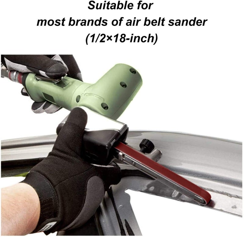 Taokyid 24 Pack 1/2 Inch x 18 Inch Sanding Belts, 80 Grit Aluminum Oxide Abrasive File Belts for Air Belt Sander 0.5x18-inch â€¦ - Image 4